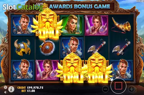 Free Spins Win Screen. Kingdom of Asgard slot