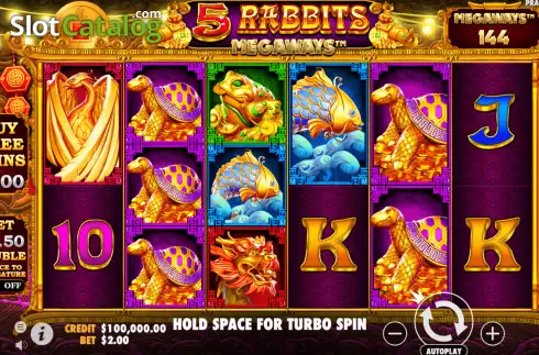 画面3. 5 Rabbits Megaways カジノスロット