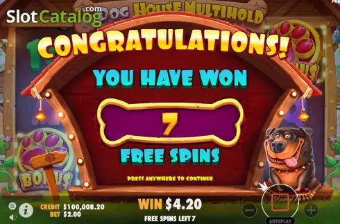 Free Spins 1. The Dog House Multihold slot