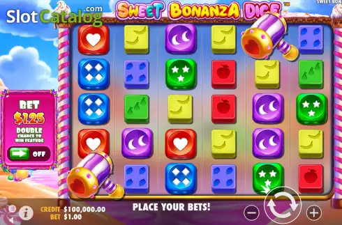 Game screen. Sweet Bonanza Dice slot