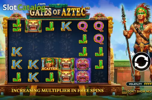 Bildschirm2. Gates of Aztec slot
