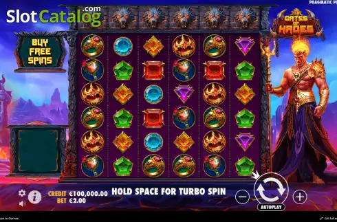 Ekran2. Gates of Hades yuvası