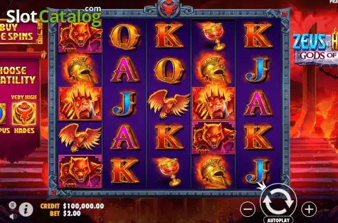 Pantalla4. Zeus vs Hades - Gods of War Tragamonedas