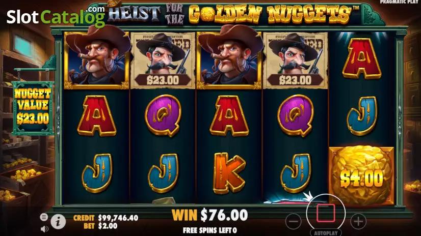 Heist for the Golden Nuggets Slot Review 2024, Play Demo for Free