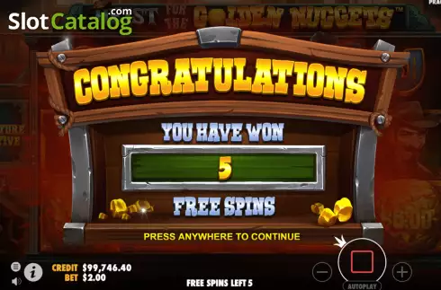 Free Spins 1. Heist for the Golden Nuggets slot