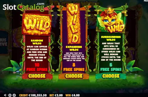 Free Spins 1. 3 Buzzing Wilds slot