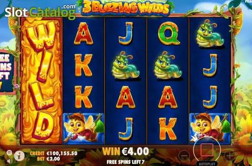 Free Spins 3. 3 Buzzing Wilds slot