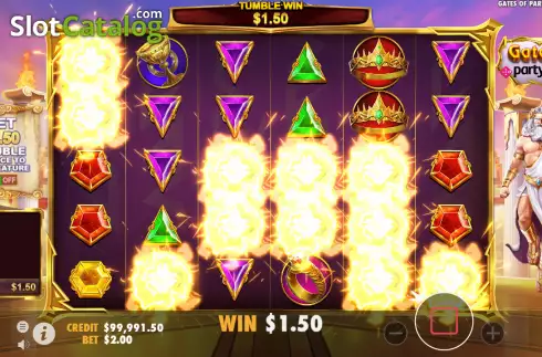 Win screen 2. Gates of Party Casino slot