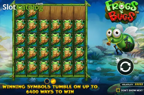Schermo2. Frogs & Bugs slot