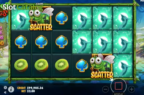 Schermo4. Frogs & Bugs slot