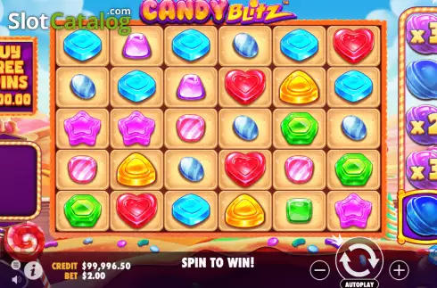 Reels Screen. Candy Blitz slot