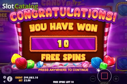 Free Spins 1. Candy Blitz slot