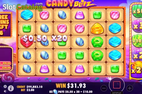 Bildschirm7. Candy Blitz slot