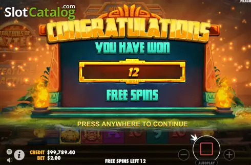 Captura de tela5. Fortunes of the Aztec slot