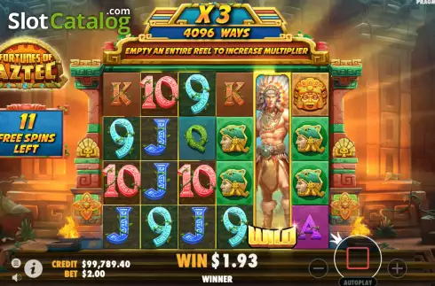 Captura de tela6. Fortunes of the Aztec slot
