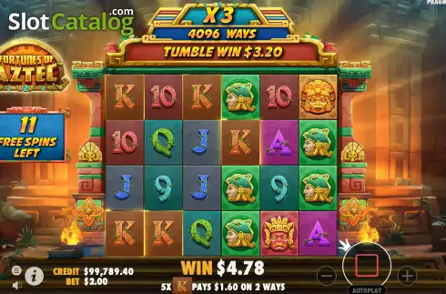 Captura de tela7. Fortunes of the Aztec slot