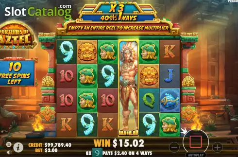 Captura de tela8. Fortunes of the Aztec slot
