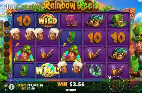 Win Screen 4. Rainbow Reels (Pragmatic Play) slot