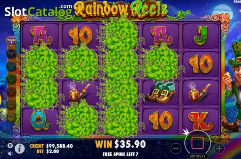Bildschirm8. Rainbow Reels (Pragmatic Play) slot