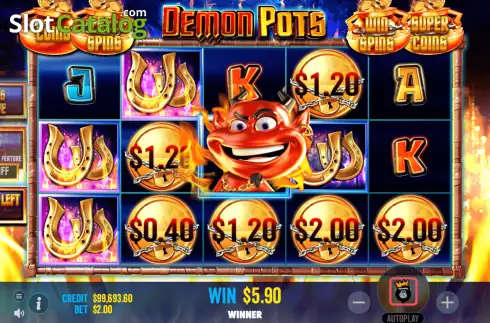 画面4. Demon Pots カジノスロット