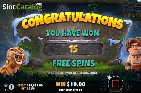 Free Spins. Tundra’s Fortune slot