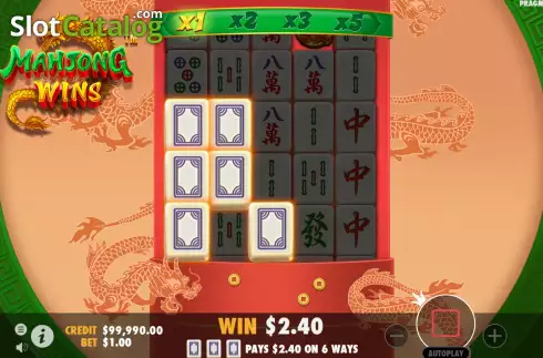 Οθόνη3. Mahjong Wins (Pragmatic Play) Κουλοχέρης 