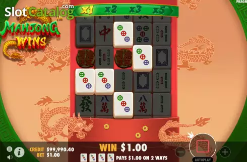 Οθόνη4. Mahjong Wins (Pragmatic Play) Κουλοχέρης 