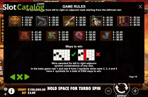Game Rules 1. The Wild Gang slot