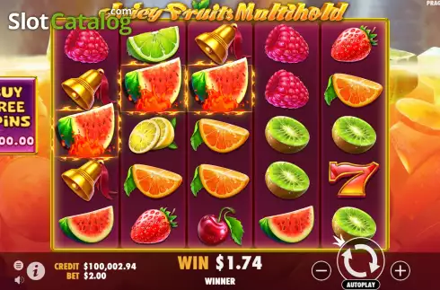 Écran4. Juicy Fruits Multihold Machine à sous