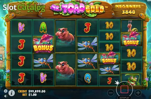 Free Spins Win Screen. Mr Toad Gold Megaways slot