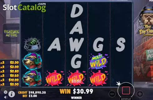Bildschirm6. The Big Dawgs slot