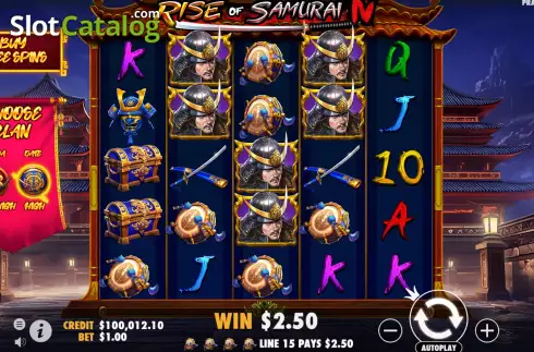 Bildschirm4. Rise of Samurai IV slot