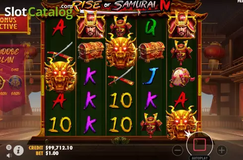 Free Spins Win Screen. Rise of Samurai IV slot