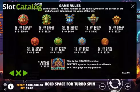 Game Rules 1. Gates of Xibalba slot