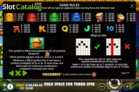 Game Rules 1. Tiki Hut Megaways slot