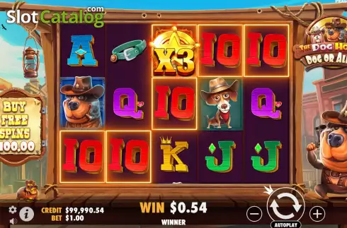 Win Screen 2. The Dog House - Dog or Alive slot