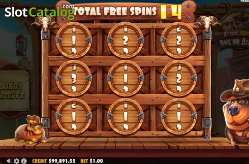 Free Spins Win Screen 2. The Dog House - Dog or Alive slot
