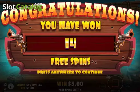 Free Spins Win Screen 3. The Dog House - Dog or Alive slot