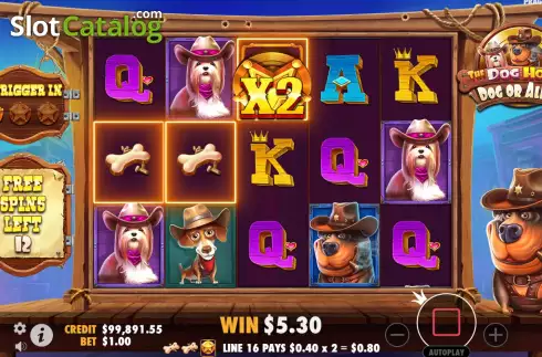 Free Spins Win Screen 4. The Dog House - Dog or Alive slot