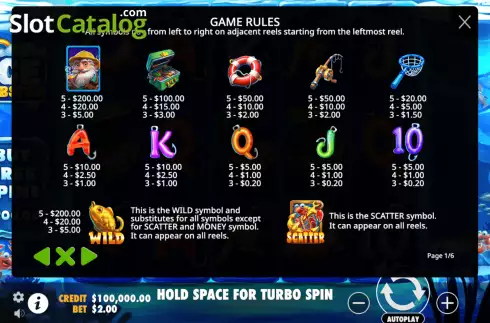 Game Rules 1. Ice Lobster slot