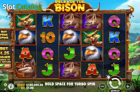 Screen2. Release the Bison slot