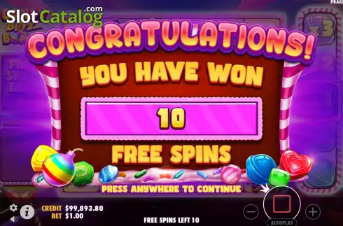 Free Spins Win Screen 2. Candy Blitz Bombs slot