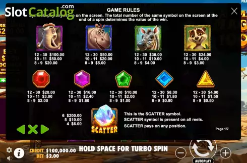 Game Rules 1. Animal Magic 1000 slot
