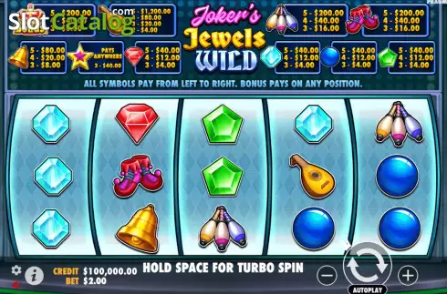 Pantalla2. Joker’s Jewels Wild Tragamonedas 