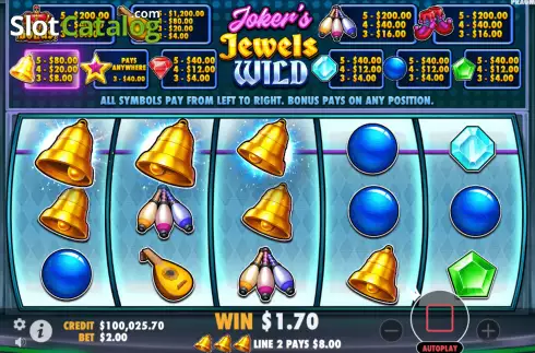 Pantalla5. Joker’s Jewels Wild Tragamonedas 