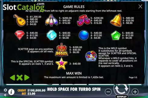 Pantalla6. Joker’s Jewels Wild Tragamonedas 