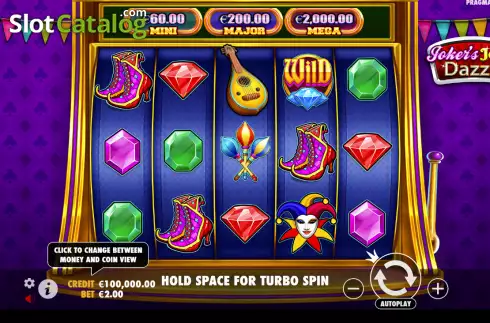 Skärmdump2. Joker's Jewels Dazzle slot