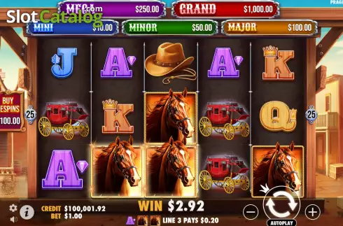 Win Screen. Badge Blitz slot