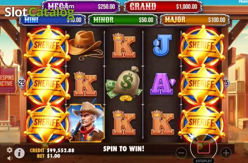 Free Spins Win Screen 3. Badge Blitz slot