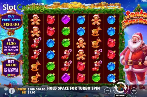 Bildschirm2. Santa’s Xmas Rush slot